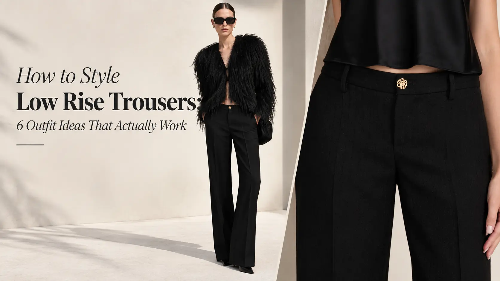 Low rise trouser